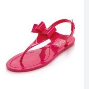 VALENTINO GARAVANI‎ Red Bow Jelly Sandals Size 38